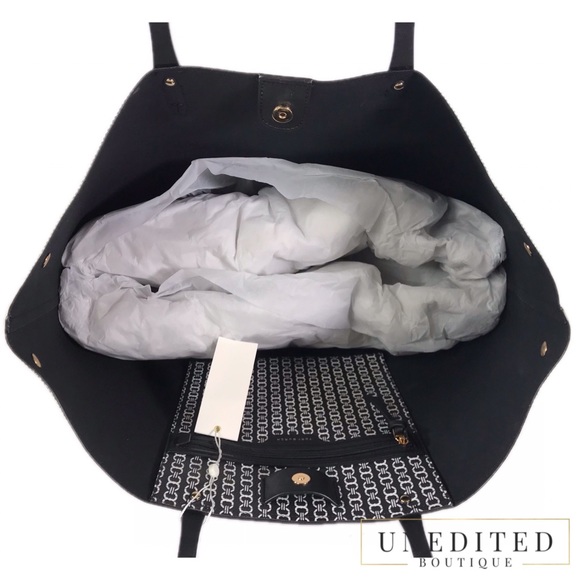 TORY BURCH Gemini Link Tote In Black - Picture 3 of 7